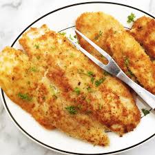 All you need is a chicken breast sliced into thin. Crispy Chicken Schnitzels With Creamy Mushroom Sauce Foodle Club