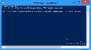 Create Desktop Shortcut To Open Windows Store Apps Using Powershell