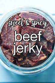 Sweet And Spicy Beef Jerky Recipe From Cdkitchen Com Jerky Recipes Sweet Deer Jerky Recipe Beef Jerky Recipes