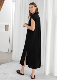 Midi Shirt Dress Midi Shirt Dress Sleeveless Shirt Dress Fashion