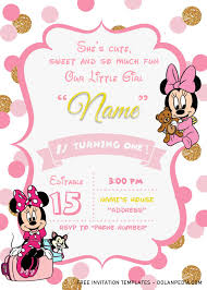 Your email address will not be published. Pink And Gold Glitter Minnie Mouse Baby Shower Invitation Templates Editable Docx Dolanpedia