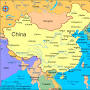 China map from www.infoplease.com