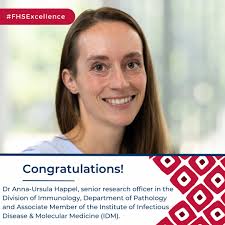Congratulations to Dr Anna-Ursula Happel