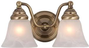 Vaxcel Vl35122a Standford Antique Brass 2 Light Bathroom Lighting Vxl Vl35122a