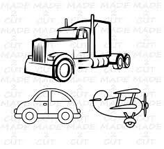 Free Free 191 Outline Semi Truck Svg SVG PNG EPS DXF File