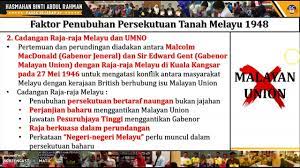 British setuju membentuk ptm kerana tidak mahu orang melayu menentang secara kekerasan british tidak mahu parti komunis. Ting 4 Bab 5 5 2 Faktor Penubuhan Persekutuan Tanah Melayu 1948 Youtube