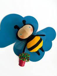 Honey Bee Toy Bees Honeybee Summer Garden Gift Summer Toys For Children Stuffed Animals Soft Toy Tilde Bee Gifts Bee Toys Soft Toy Animals