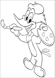 These alphabet coloring sheets will help little ones identify uppercase and lowercase versions of each letter. Woody Woodpecker Coloring Pages 13