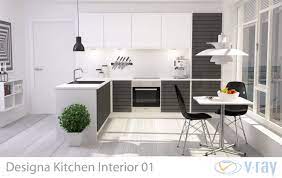 Remember, not all kitchen designs have to be expensive. 3d Modern Kitchen Interior 001 Cgtrader