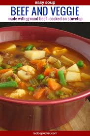 Easy Beef Vegetable Soup Serves 6 Recipe Soup Recipes Easy Soup Recipes Vegetable Soup Recipes