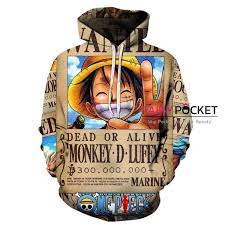 One Piece Monkey D Luffy Hoodie H Hoodies Men Hoodies Mens Mens Sweatshirts Hoodie