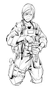 Pin By Pawel Wrobel On R6s Military Drawings Character Design Art