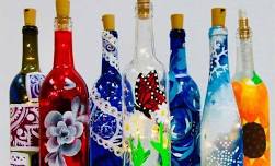 Paint a Wine Bottle for the Holiday