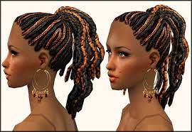 Nouk Dark Lady Braids Braids Hairdo For Ladies Of All Ages Sims Hair Braided Hairdo Sims 2 Hair