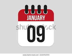 9 January Calendar Icon Calendar Template Stock Vector (Royalty Free) 2231452543 | Shutterstock