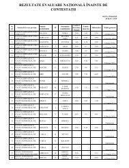 Rezultate finale evaluarea nationala 2011. 1403 Ciucanu I Sabina Io