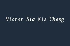 Is an experienced attorney who has represented investors in securities litigations involving financial fraud and violations of shareholder rights. Victor Sia Kie Cheng Peguam In Kuching
