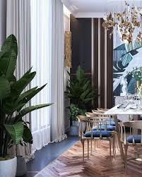 The purpose of a dining room is to give people a place to gather and eat meals together. Dining Room In Stunning Blue And Green Tones