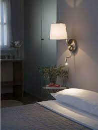 Le applique per camera da letto solo i dispositivi luminosi prediletti per questa stanza. Applique Per Comodino Camera Da Letto Con Interruttore Paralume Bianco 29329