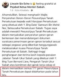 Pekeliling ketua pengarah tanah dan galian persekutuan bilangan 2/2018. 177 Geran Pesuruhjaya Tanah Persekutuan Ini Penjelasan Pengarah Jabatan Kptg Sabah