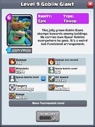 Magic coins have a maximum inventory limit of 1. Goblin Giant Trade Tokens Simplified Card Levels September 2018 Update Blog Royaleapi