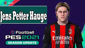 Hauge pes 2021 how to create/como fazeerподробнее. Jens Petter Hauge Pes 2021 Youtube
