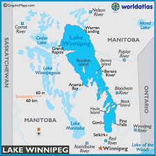 lake winnipeg map and map of lake winnipeg depth size