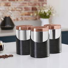 We did not find results for: Tower T826001rb Linear Kitchen Canister Set Black Rose Gold Sugar Tea Coffee Ebay