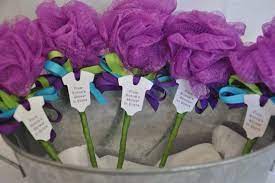 Give your friends and loved ones something totally unique that they can actually use in their. Bath Sponges Make Nice Flowers Baby Shower Favors Unique Baby Shower Baby Shower Gifts