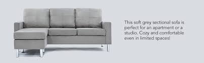 Give your living room a fresh new look with a stylish fabric sofa from scs. Amazon Com Divano Roma Furniture Modern Sectional Grey Furniture Decor