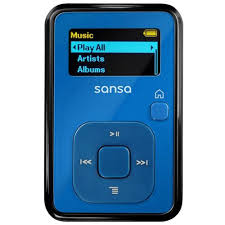 A sansa mp3 player is a product of sandisk. Sandisk Sansa Clip 4 Gb Flash Mp3 Player Blue Sdmx18r 004gb A57 Best Buy