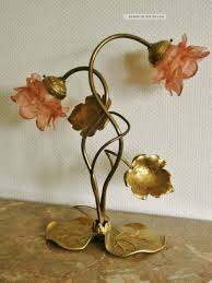 Jugendstil Tischlampe Antik Leuchter Alt Stehlampe Lampe Bronze