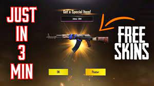 Get Free Weapon Skins Just In 3 Minutes Pubg Mobile Season 9 New Trick Youtube