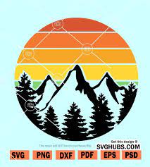 Free Free 213 Mountain Sunset Svg SVG PNG EPS DXF File