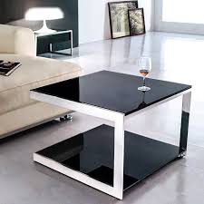 Meja Teh Modern Stainless Steel Top Table Kaca Di 2020 Modern Meja Kerja Desain