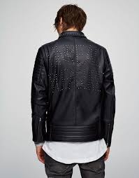 Zimbali Biker Ceket Kabanlar Ve Ceketler Giyim Erkek Pull Bear Turkiye