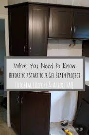 General Finishes Gel Stain Tutorial Cheap Cabinet Refinishing Stained Kitchen Cabinets Gel Stain Kitchen Cabinets Refinishing Cabinets