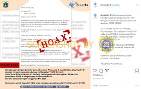 31 mei itu wajib masuk. Salah Surat Libur Pembelajaran Jarak Jauh Hari Idul Fitri Tanggal 18 Mei S D 1 Juni 2020 Dki Jakarta Turnbackhoax