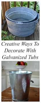 Bonus points for using even more rustic metal to decorate the shelves. Creative Ideas For Galvanized Tubs Galvanized Tub Galvanized Decor Metal Tub