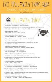 Play in teams or ask each player to choose a category to test their skills. Free Halloween Trivia Quiz