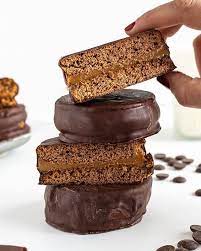 Dark Chocolate Alfajores Chocolate Dessert Recipes Chocolate Sandwich Cookies Dessert Recipes
