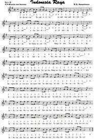 Not Angka Dan Not Balok Lagu Indonesia Raya Wr Supratman Lagu Kebangsaan Buku Lagu Not Musik