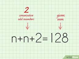Consecutive integers could be thought of as counting numbers in a row. How To Add A Sequence Of Consecutive Odd Numbers 14 Steps