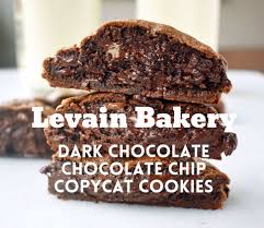 Levain Bakery Dark Chocolate Chocolate Chip Copycat Cookies By Modern Honey The Original Copycat Levain Levain Bakery Chocolate Cookie Recipes Popular Cookies