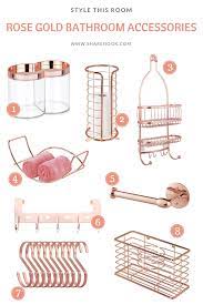 Rose Gold Bathroom Accessories Chromeshowerrose Dekor Zimmer Gold Schlafzimmer Badezimmer Dekor
