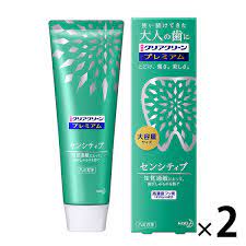 lohaco透明清爽敏感素薄荷味160g 1set 2pcs 花王 白い歯 オーラルケア 米 デザイン