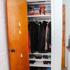 We researched options for the best closet organizers available, so you can start putting unlike other shoe organizers with thin, parallel bars supporting each shoe, users appreciate the flat mesh wire shelves that hold shoes in place. Small Entry Closet Makeover For Every Budget Twofeetfirst