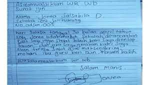 15 contoh surat izin tidak masuk kuliah untuk mahasiswa. Viral Bocah Sd Di Karanganyar Tulis Surat Izin Sakit Disengat Tawon Bagian 1