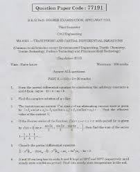 Ma6351 Transforms And Partial Differential Equations Tpde April May 2015 Question Paper Question Paper This Or That Questions Partial Differential Equation