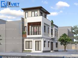 Thiết kế nhà ống 2 tầng 1 tum 2 mặt tiền 5x15m hiện đại tại TP. Hồ Chí Minh